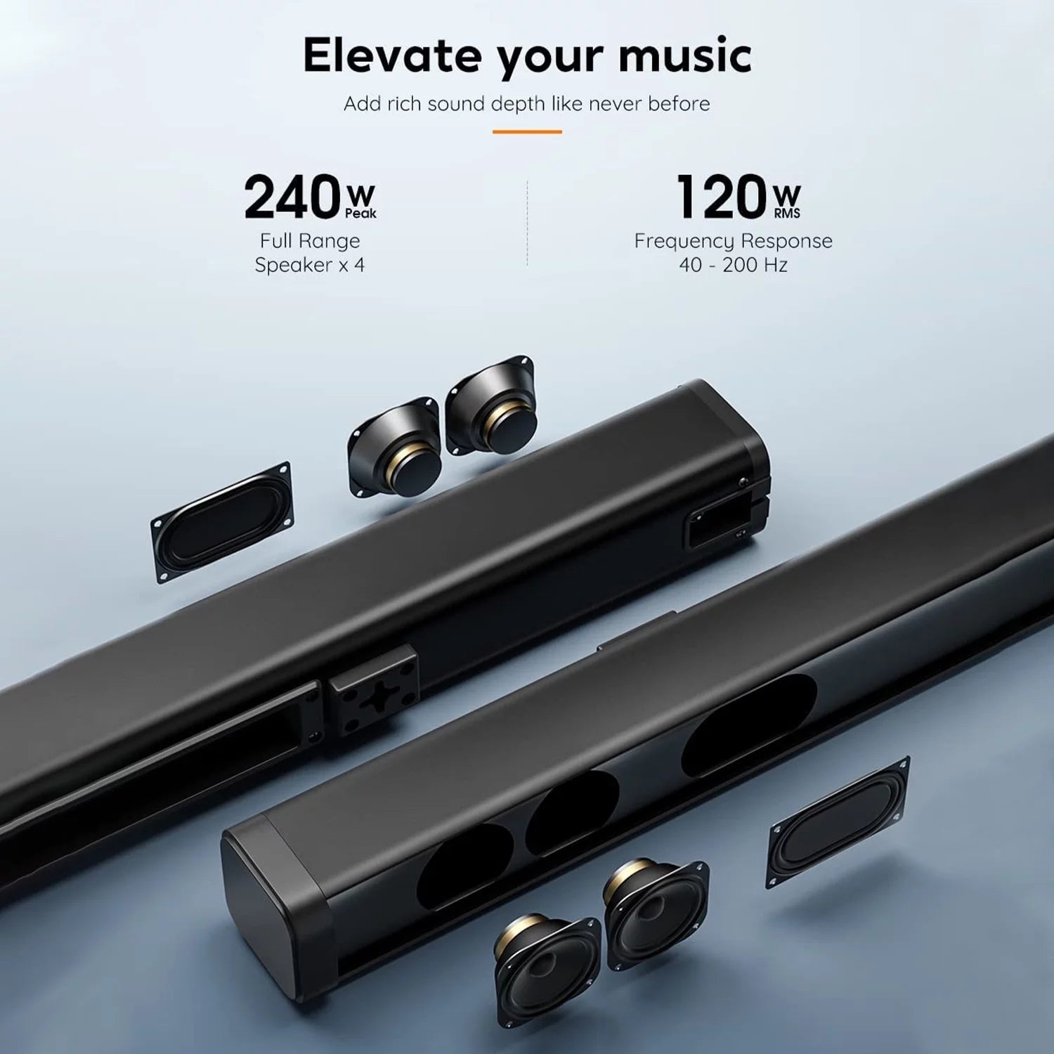 2.1 CH Separable Soundbar with Subwoofer F426