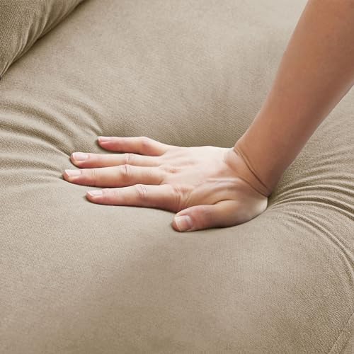 Green Small Loveseat Sofa with Wood Legs V8966