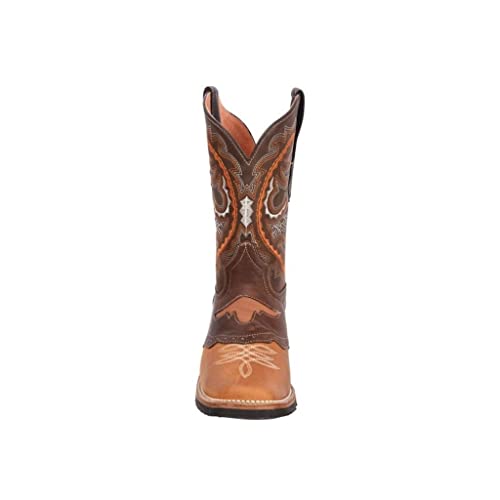 Square Toe Cowboy Boots in Genuine Leather J454