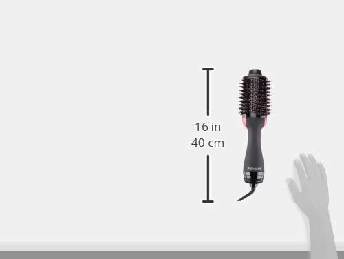 Black Hot Air Brush Hair Dryer And Volumizer N881