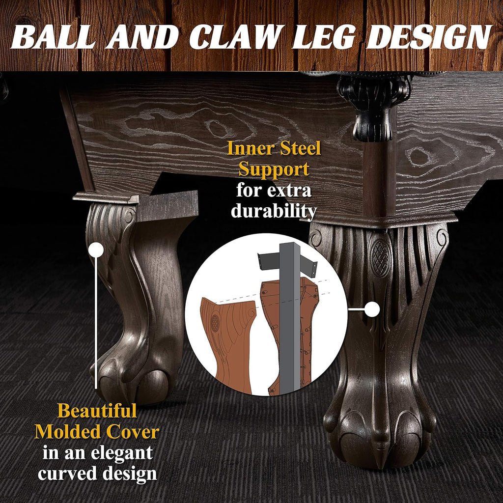 7.5' Drop Pocket Table with Pool Ball and Cue Stick Set P274