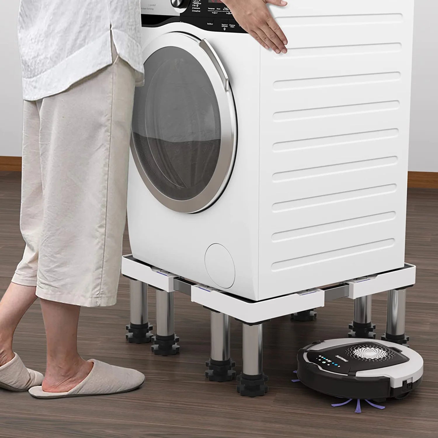 Silver Mini Fridge Stand for Washer H84227