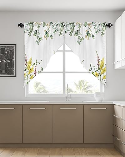 36"x45" Floral Valances Window Curtains 2 Panel Sets Z377