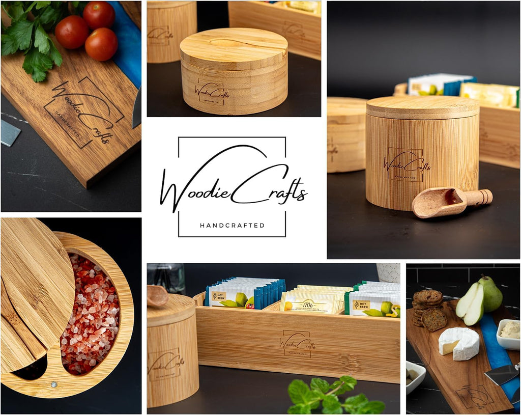 Bamboo Wood Tea Bag Storage Organizer Box C7380
