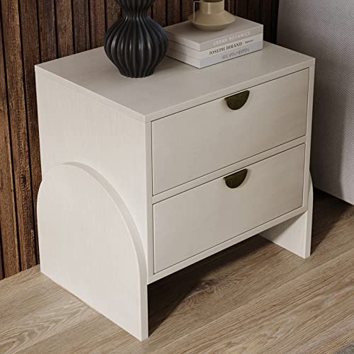 Antique White Rubber Wood Double Dresser V8686