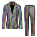 Metallic Disco Jacket and Pants Set U830202