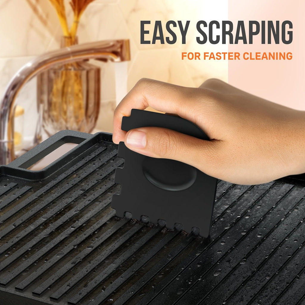 Pre-Seasoned Non-Stick Reversible Cast Iron Griddle (16.75" X 9.5") P29295