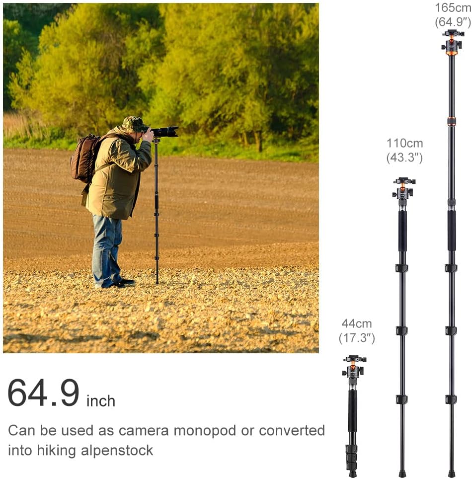 62 inch Aluminum DSLR Camera Tripod with Ball Head T146