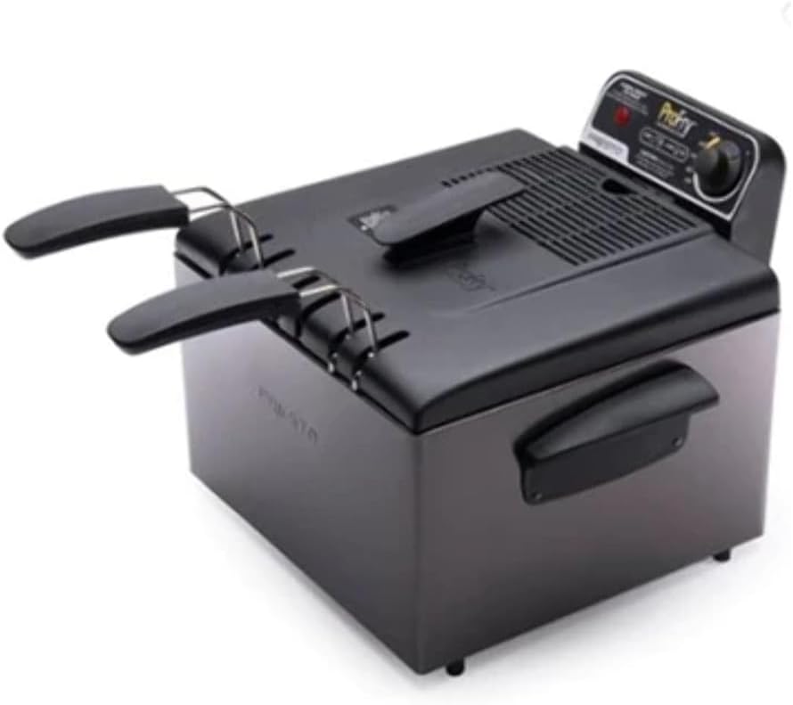 Pro Deep Fryer Black Stainless R6214