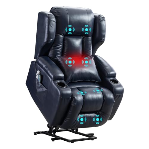Electric Power Lift Recliner Chair with Massage & Heat J828