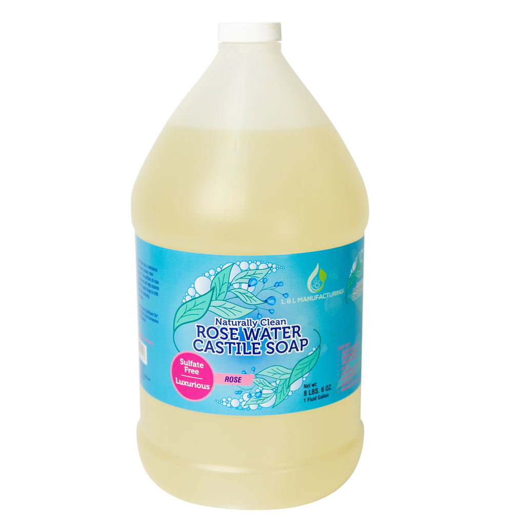 Rosewater Castile Liquid Soap 1 gallon U367