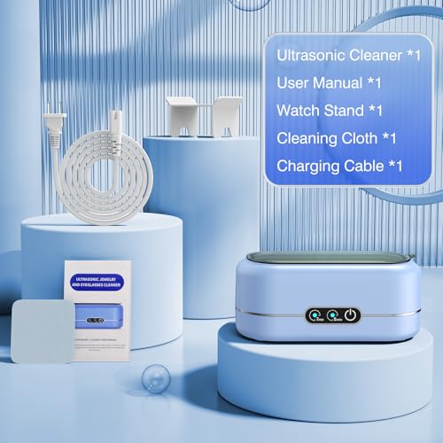 50KHz Ultrasonic Jewelry Cleaner with 304 Stainless Steel M747