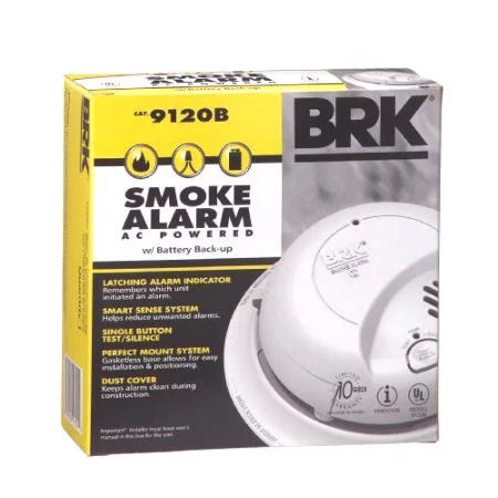 6 Pack Hardwired Smoke Alarm with Battery Backup M995