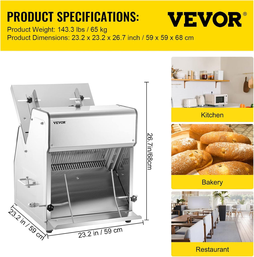12mm Electric Bread Slicer 31PCS 110V Bread Cutter E92748