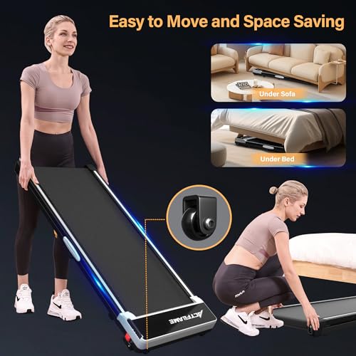 Walking Pad Treadmill with Incline, 2.5HP Compact Treadmill with Remote Control O301