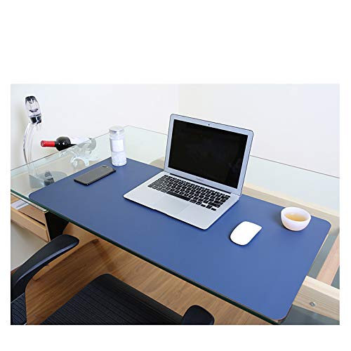 Brown PU Leather 16 x 32 Inch Desk Blotter Mat T671835