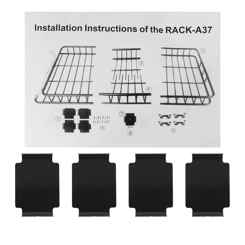 Black Cargo Extendable Basket Roof Rack F749551