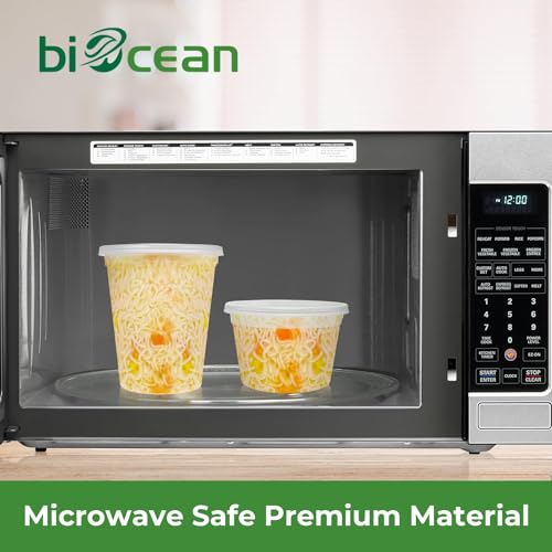 50 Set BPA-Free Plastic Deli Containers with Lids X703