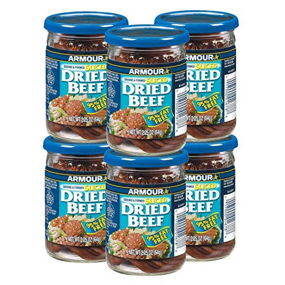 Sliced Dried Beef, 2.25 OZ, 6 Count S925