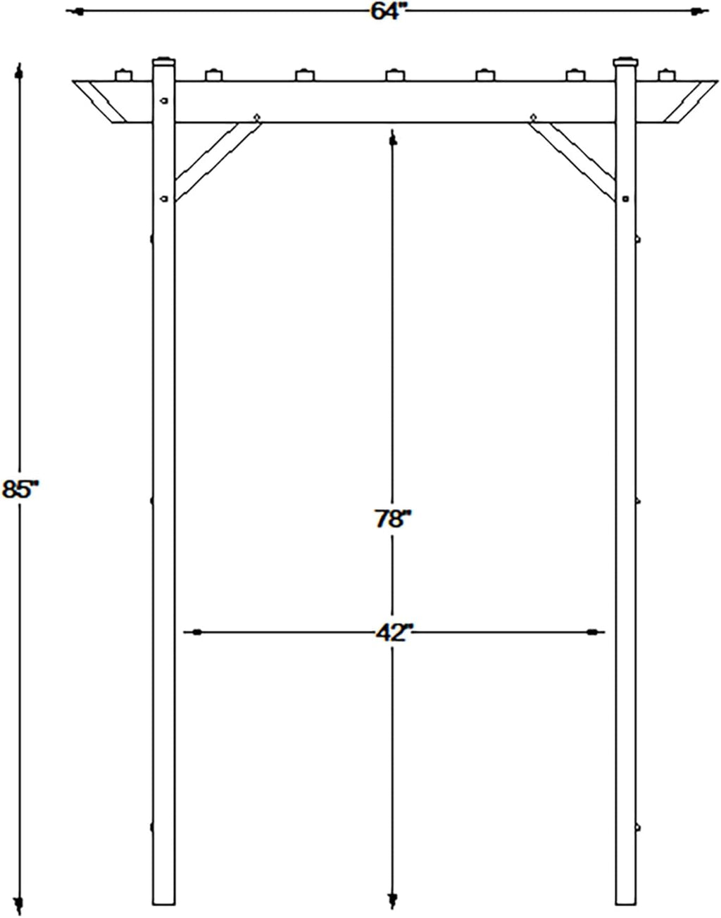 White PVC Garden Arbor X57542