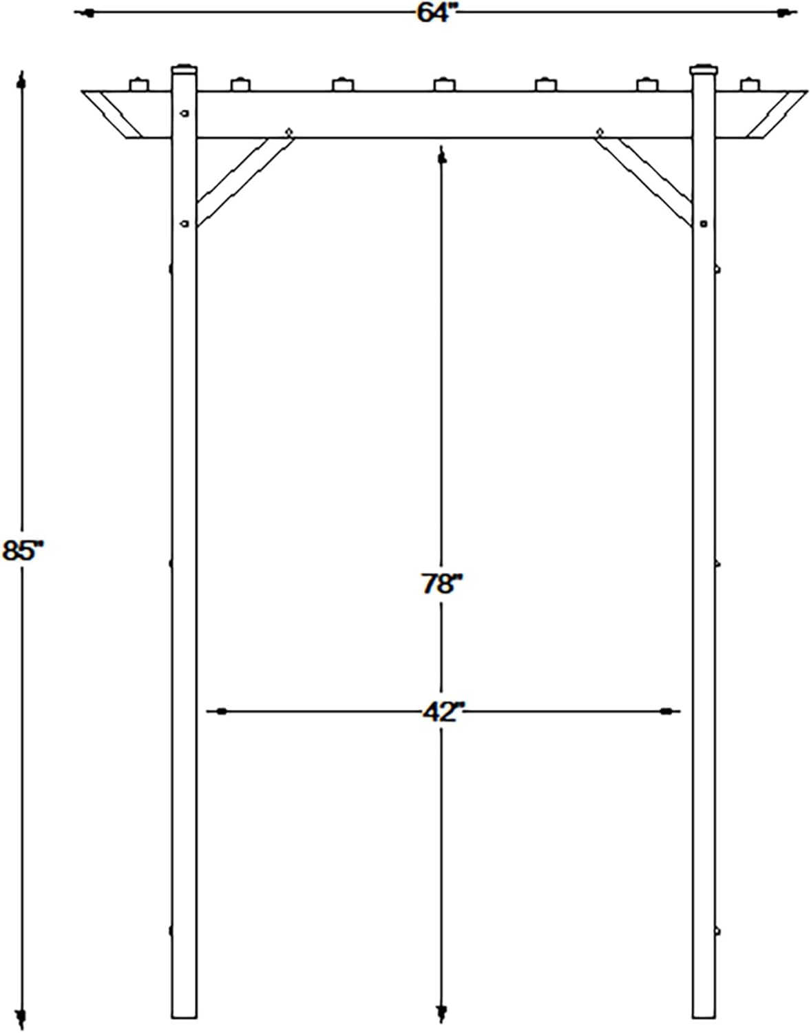White PVC Garden Arbor X57542