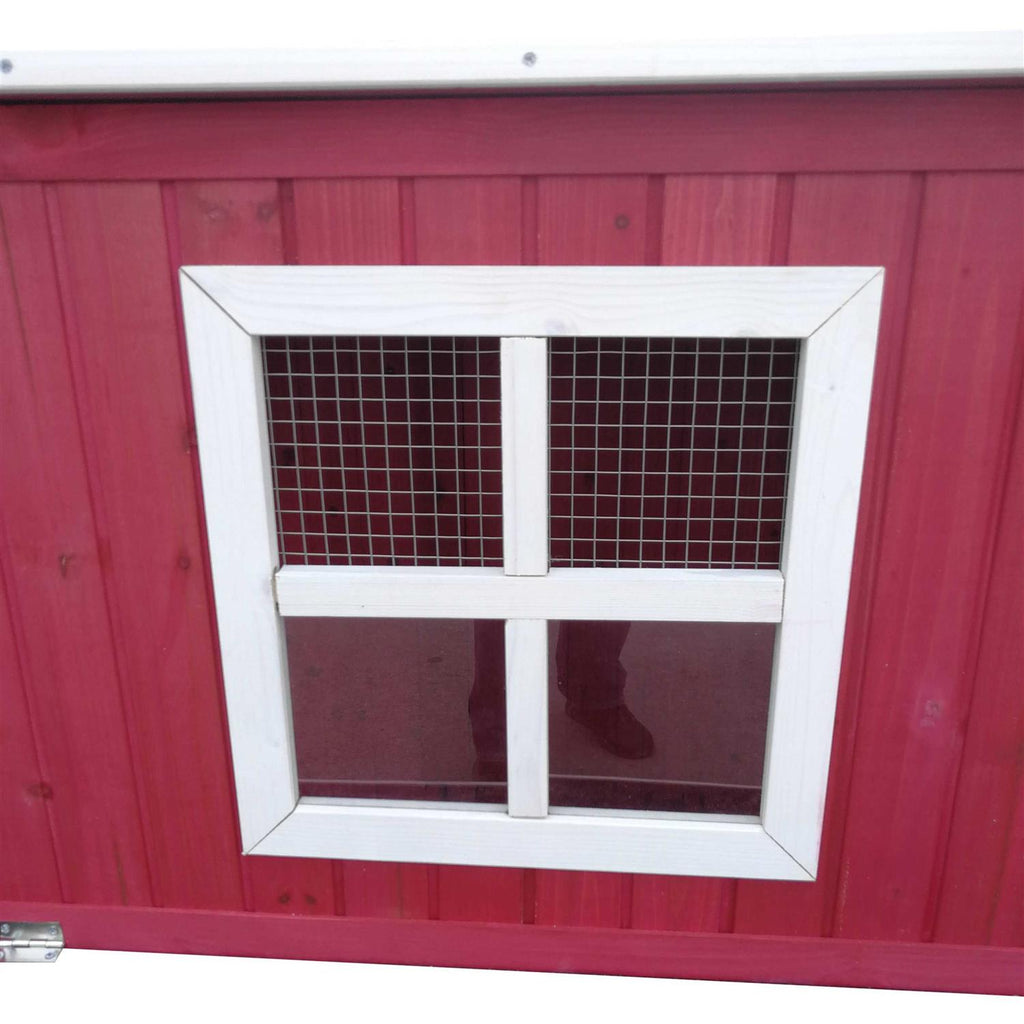 87 inch Wood Chicken Coop Hen House Run Nesting Box X4356
