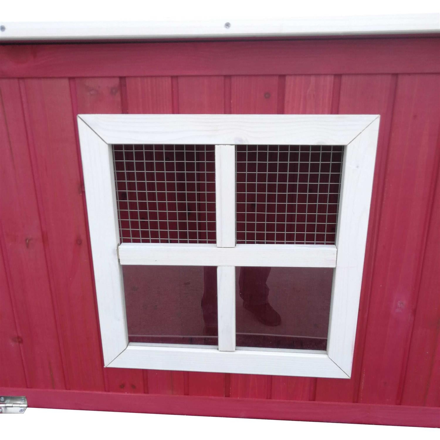 87 inch Wood Chicken Coop Hen House Run Nesting Box X4356