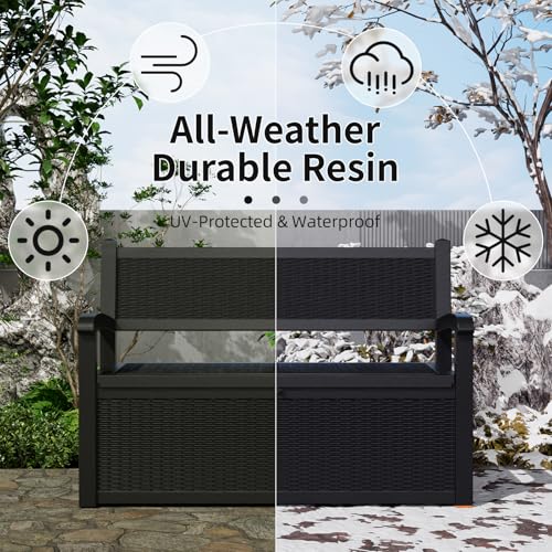 75 Gallon Lockable Storage Bench Deck Box R208348