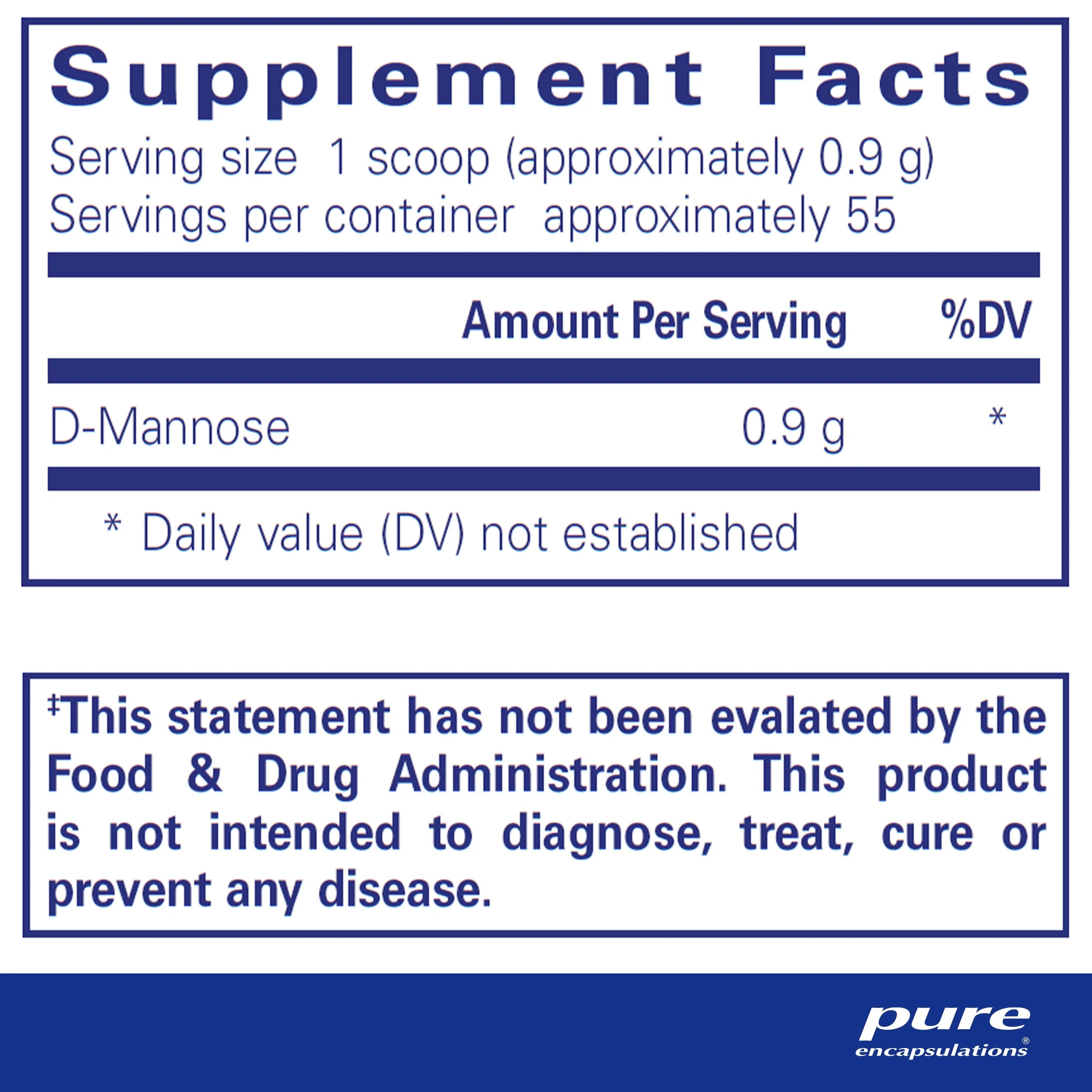 d-Mannose Powder Supplement, 1.76 Ounces T138312