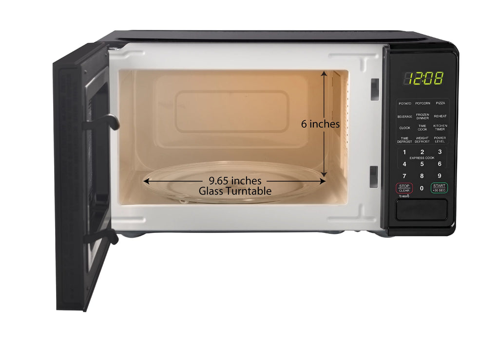 0.7 Cu ft 700 Watts Black Countertop Microwave Oven B2478
