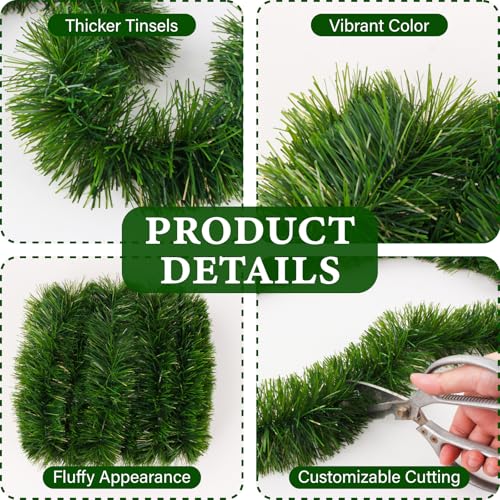 Green Artificial PVC Christmas Garland G507