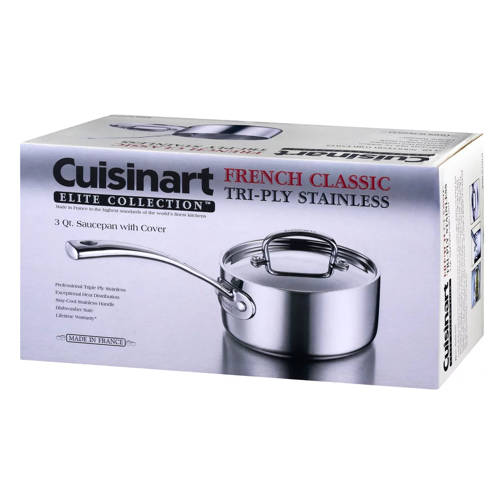 3 Quart Tri-Ply Stainless Saucepan N3566