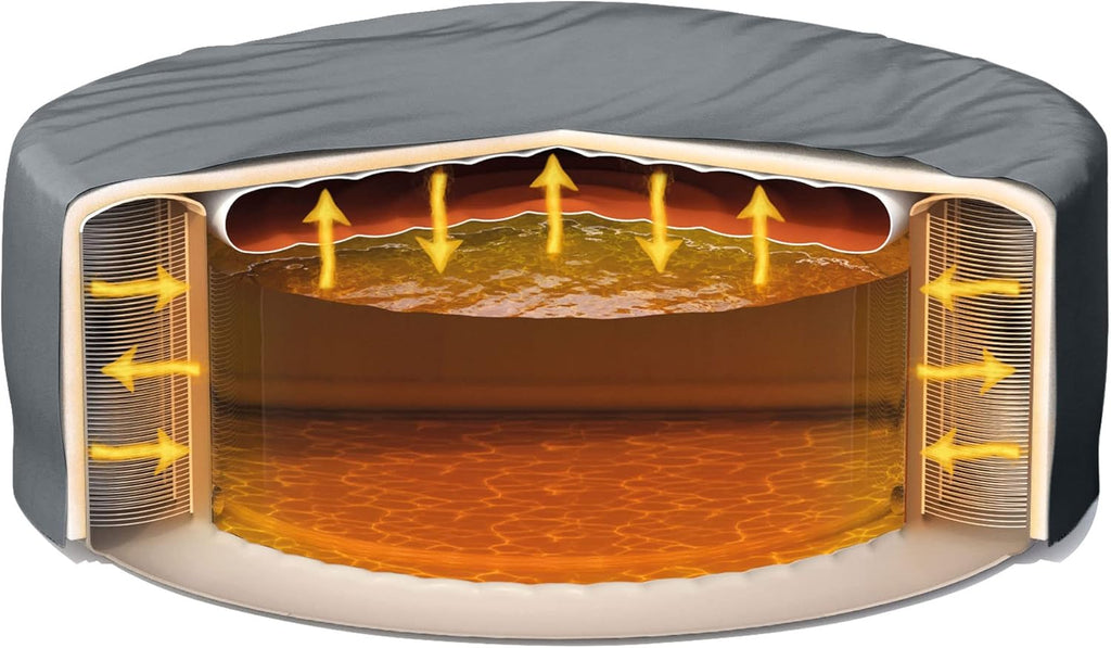 Greywood Inflatable Hot Tub with 4 LED Lights V26158