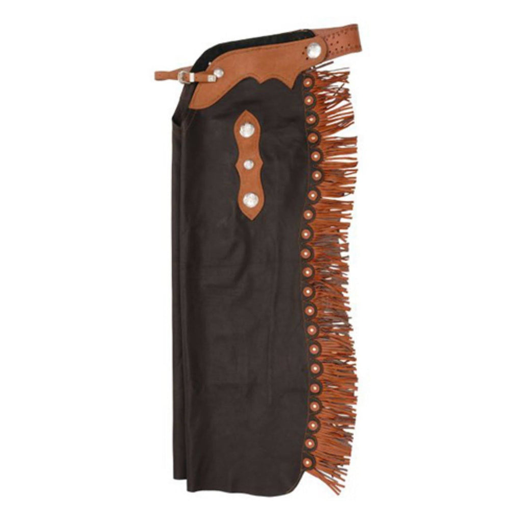 Black Smooth Leather Chaps S854383