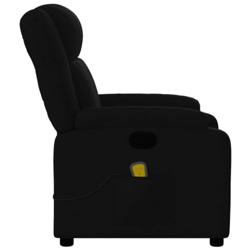 Black Fabric Massage Recliner Chair with 6Point Vibration Massage X968702