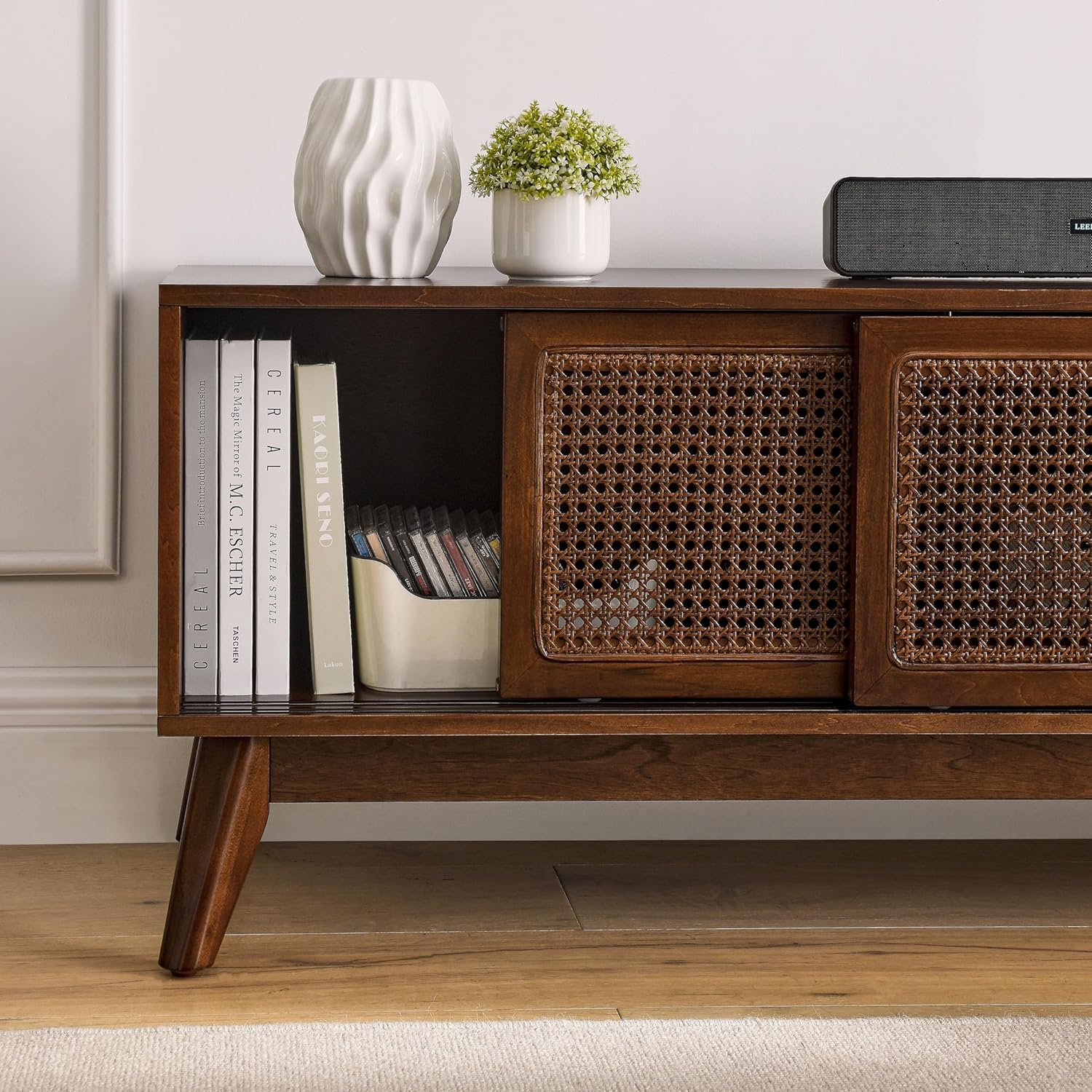 Walnut Tan MDF Wood TV Stand M305919
