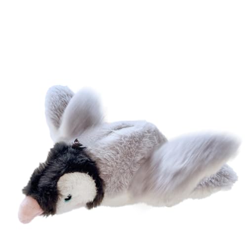 Interactive Chirping Bird with Flapping Wings Rechargeable Cat Toy (Grey) I64847