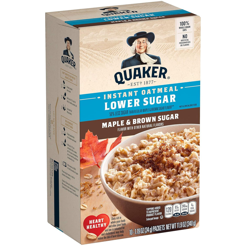 Instant Oatmeal Maple Brown Sugar 10 Ct F54032