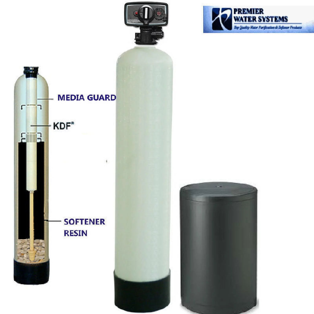 Whole House Water Softener with Iron Removing KDF85 32,000 Grain X523753