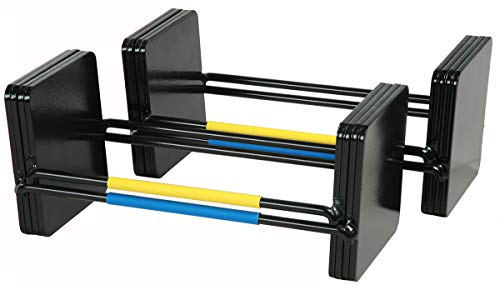 70-90 lb. Dumbbell Kit, Durable Steel Black Adjustable Dumbbell H7213