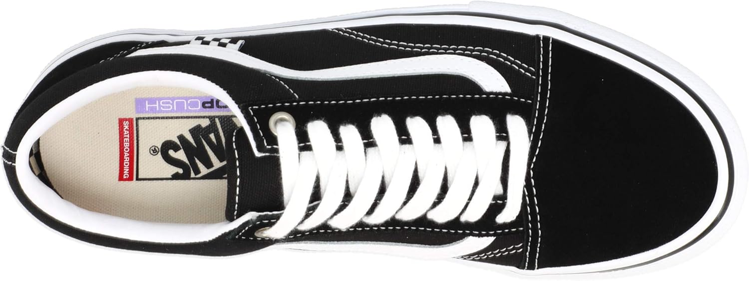 Black/White Skate Sneaker, Size 8.5 Y105