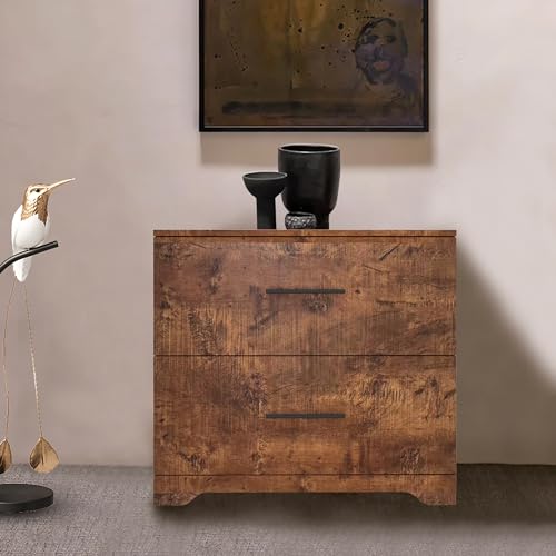 2 Drawer Wood Lateral File Cabinet H4974