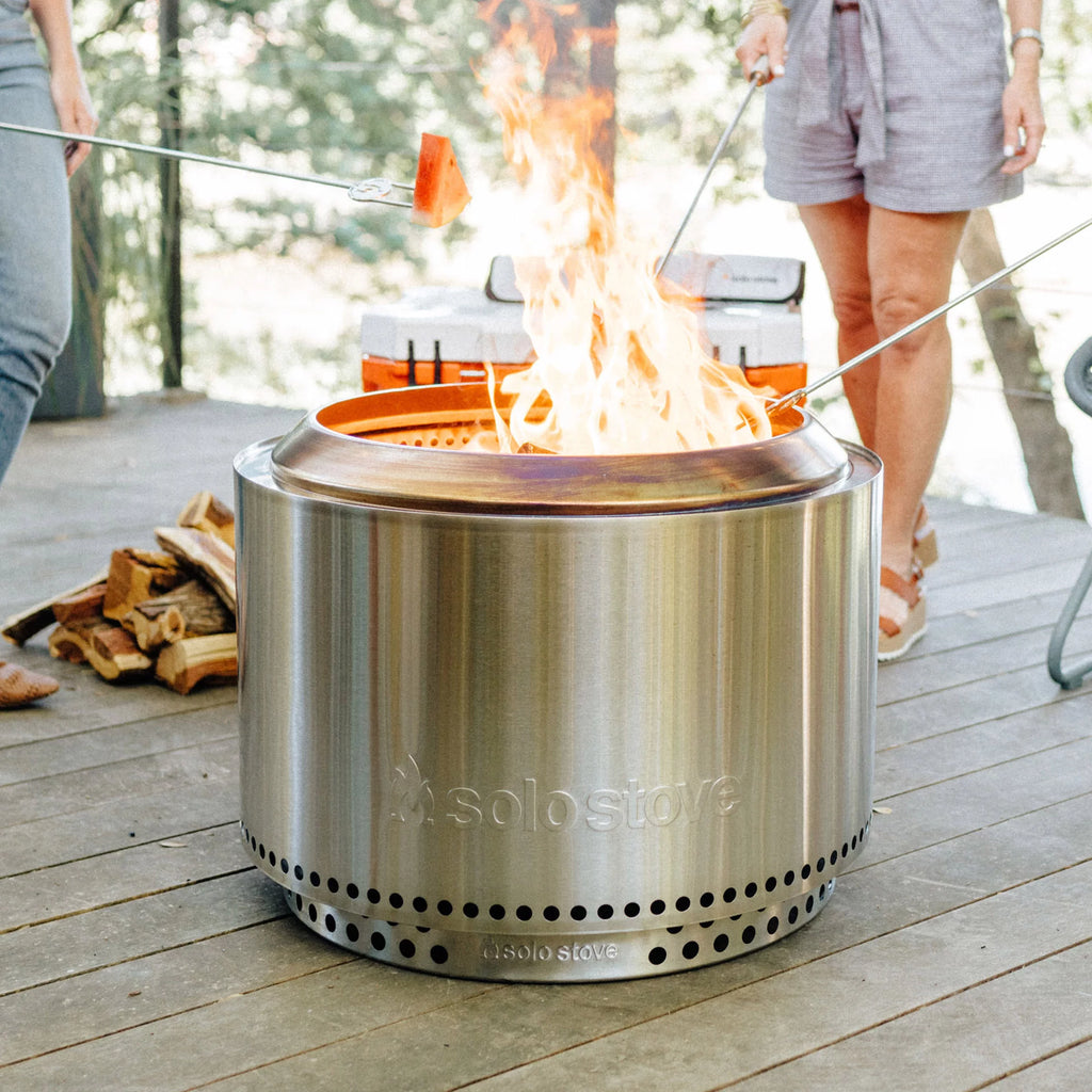 27" Smokeless Fire Pit + Stand, 304 Stainless Steel O81810
