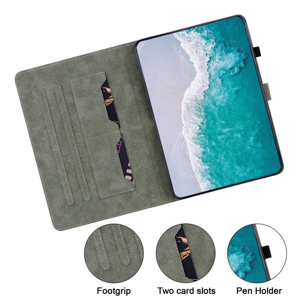 Brown Magnetic Leather Folio Case for 10.9 Inch iPad X7217