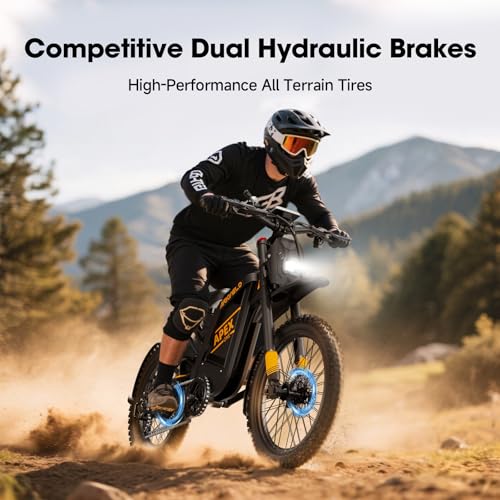 Electric Dirt Bike with 1440Wh Battery 30AH, 25 Inch Fat Tire N8692