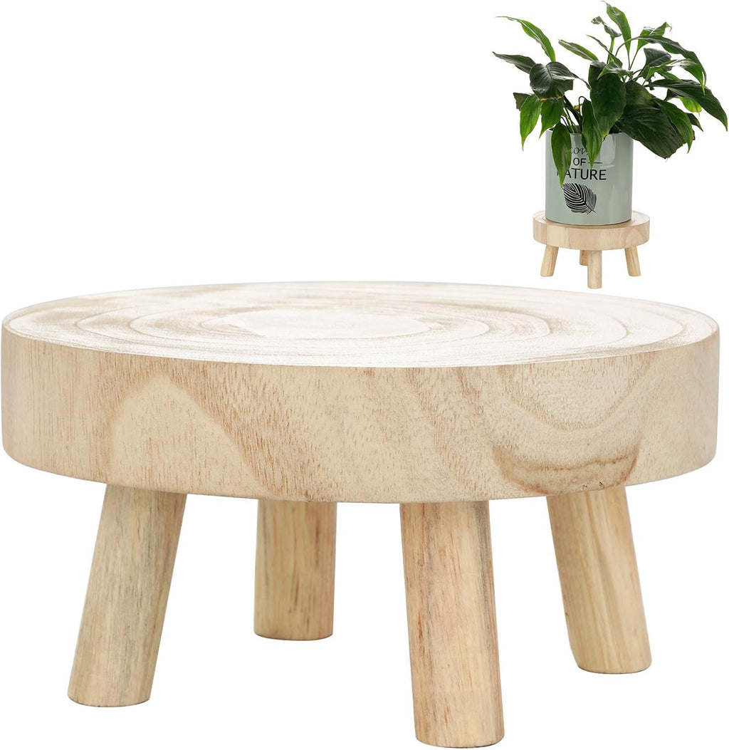 Warm Brown Mini Round Wooden Stool E4051
