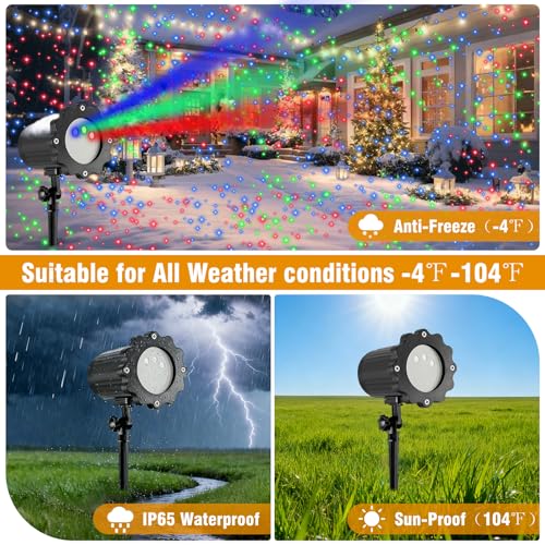 Christmas Laser Lights Projector with RGB Star Show A879