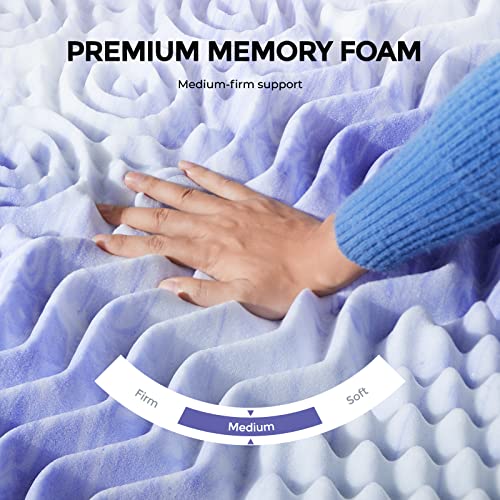3 Inch Queen Memory Foam Mattress Topper with Cooling Gel Infused Foam M464087
