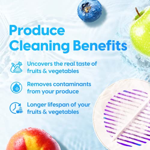 Fruit and Vegetable Cleaner, Pack of 2, 3.94 x 1.97 in X905000
