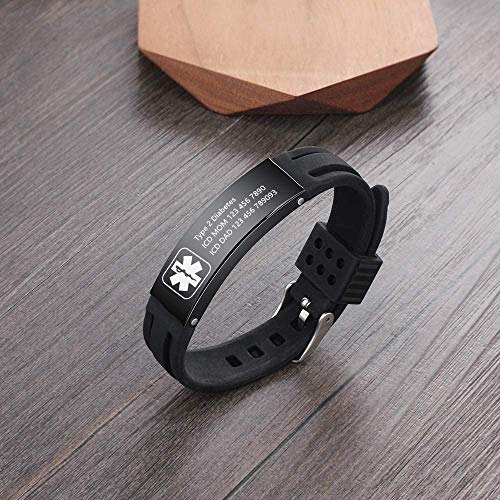 Silicone Medical Alert Bracelets I190047